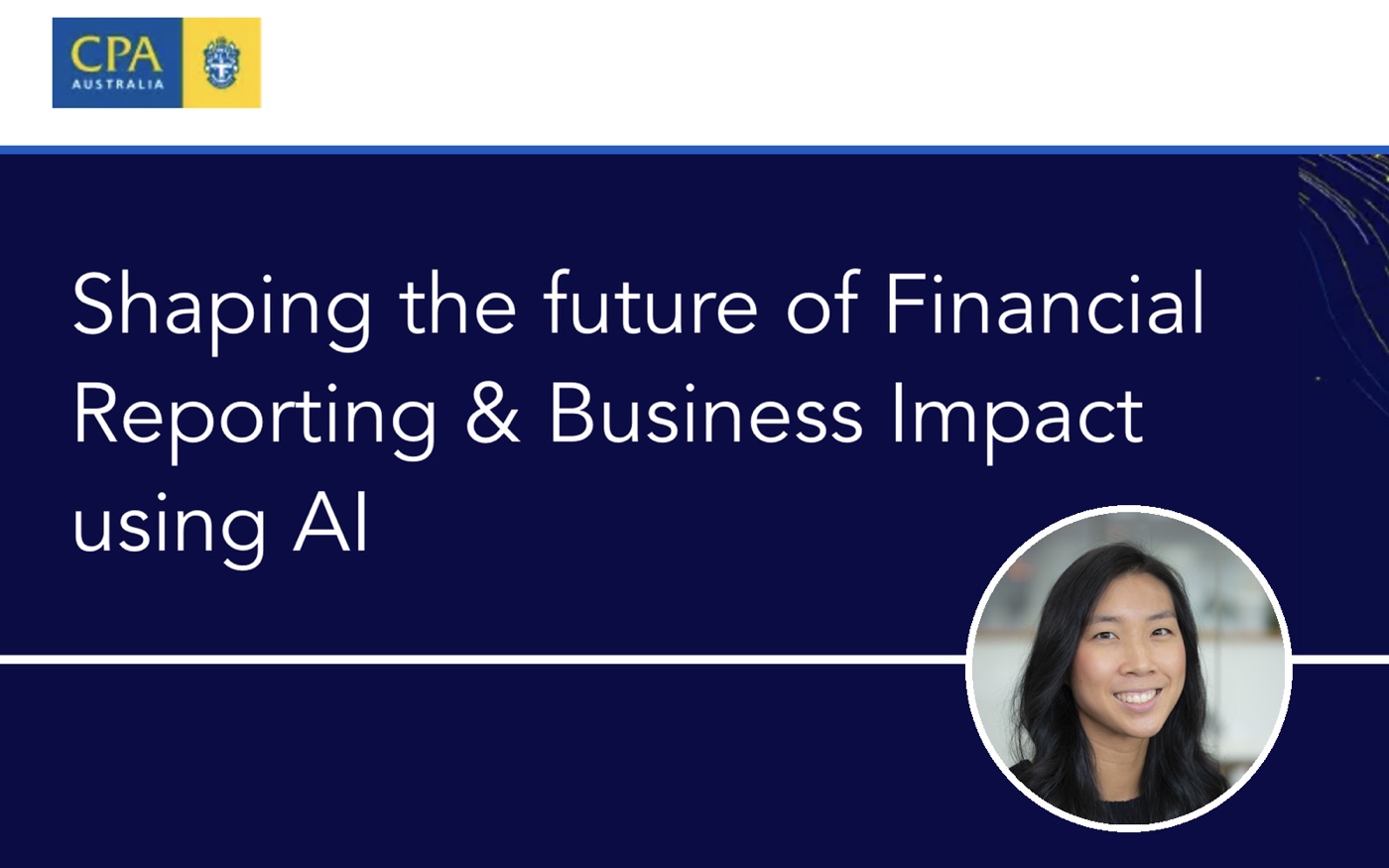 CPA Australia webinar — Finance & AI, featuring Rachel Wong, over 1000 attendees