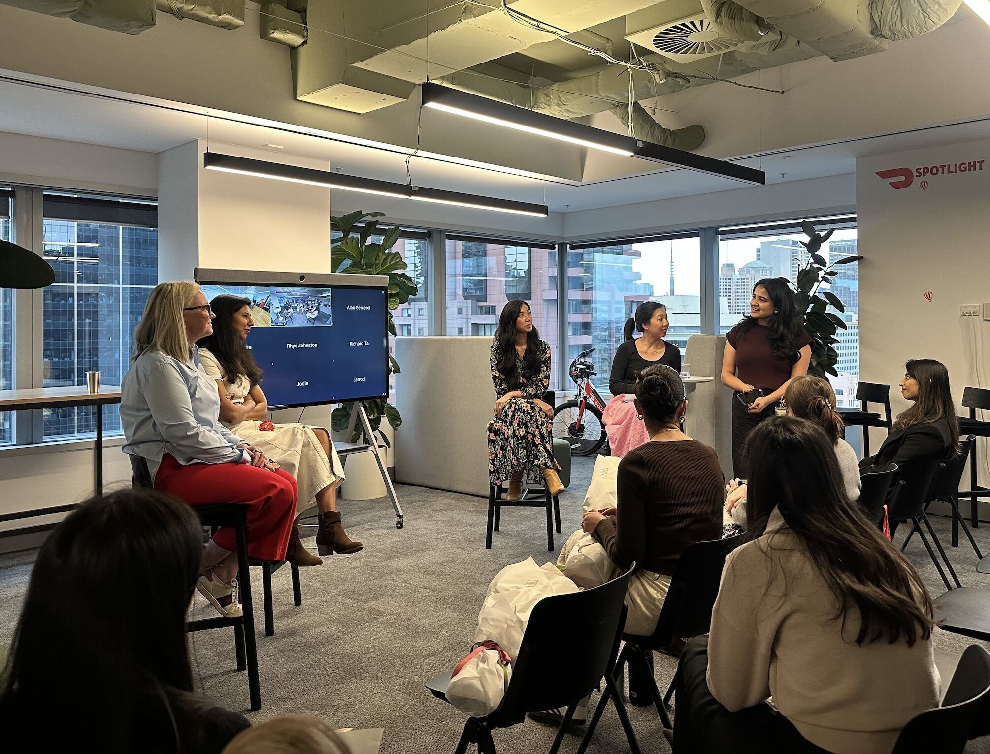 Rachel Wong on the DoorDash panel — Women in Leadership