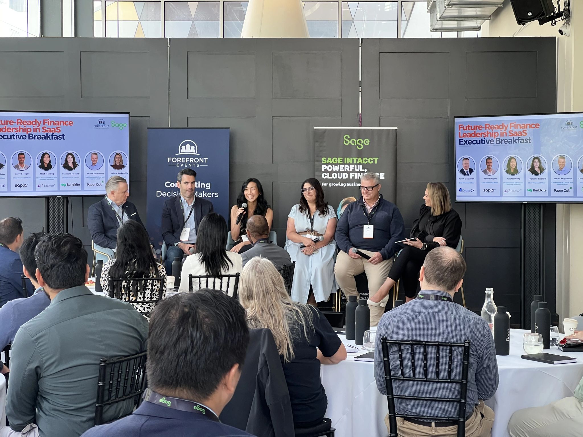 Rachel Wong on the Sage CFO Breakfast panel — Future-Ready Finance in SaaS